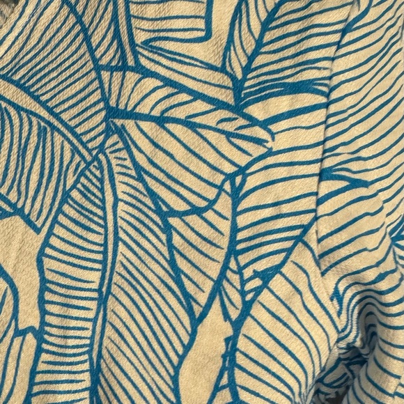 Charlie Holiday Blue and White Lace-Up Swim Coverup Size OS - Picture 7 of 8